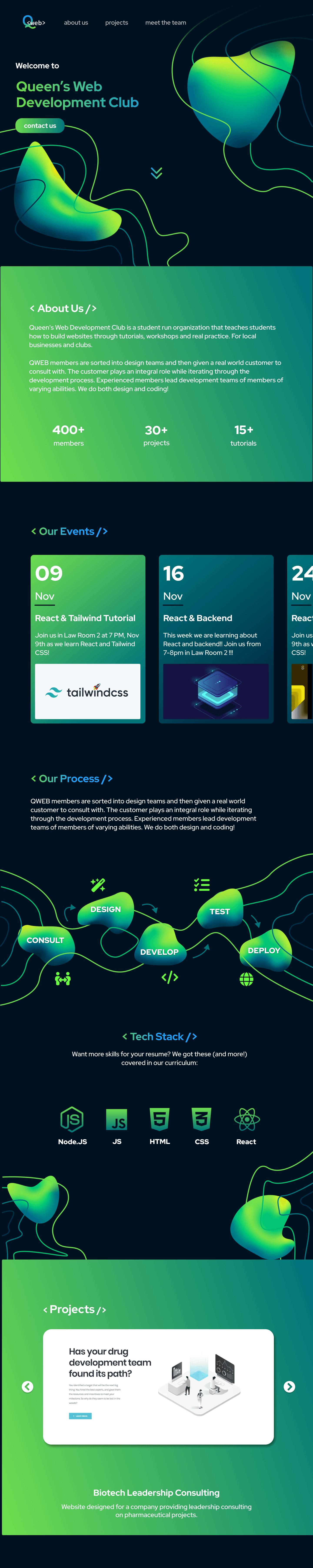 QWEB Website Redesign image 1